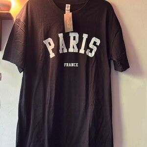 Black Paris Graphic T-Shirt
